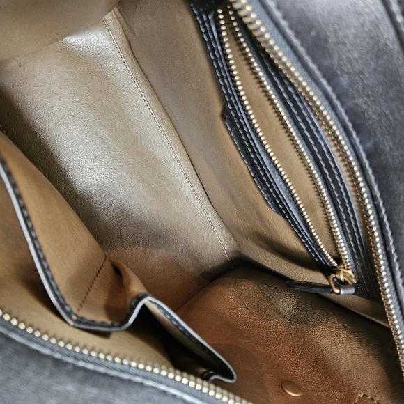 Celine Tricolor, Blue, Black and Light Blown Mini Luggage Bag - Picture 9 of 14